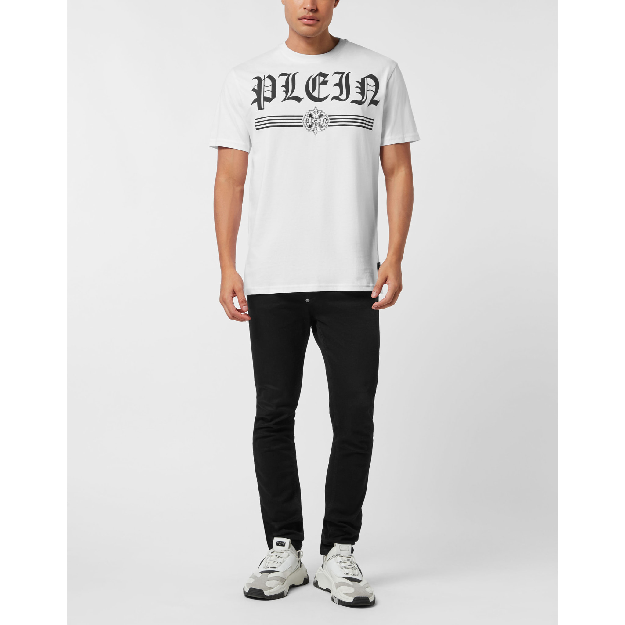 PHILIPP PLEIN T-Shirt Round Neck Ss GOTHIC PLEIN