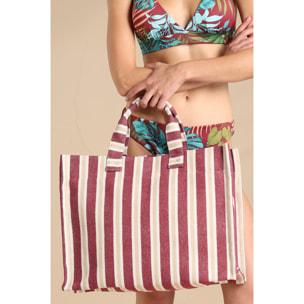 Borsa con chiusura zip articolo stripes. Noidinotte