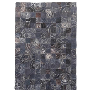 Tapis peau de vache kilim fait main MOKO