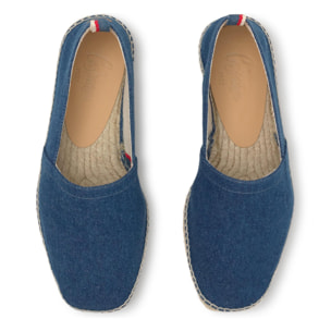 Alpargata plana Pablo estilo camping en denim