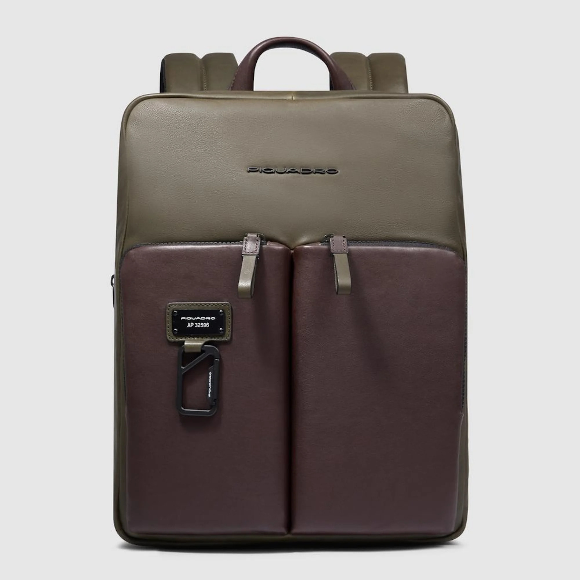 Piquadro Zaino sottile porta pc e iPad® con protezioni antiurto e RFID, espandibile