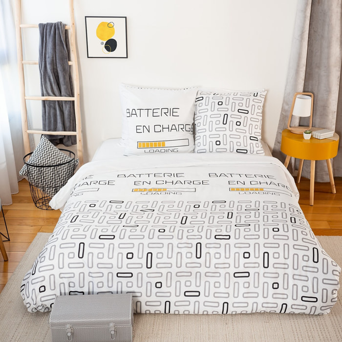 Parure Housse De Couette 3pcs 100%microfibre 72gsm Loading