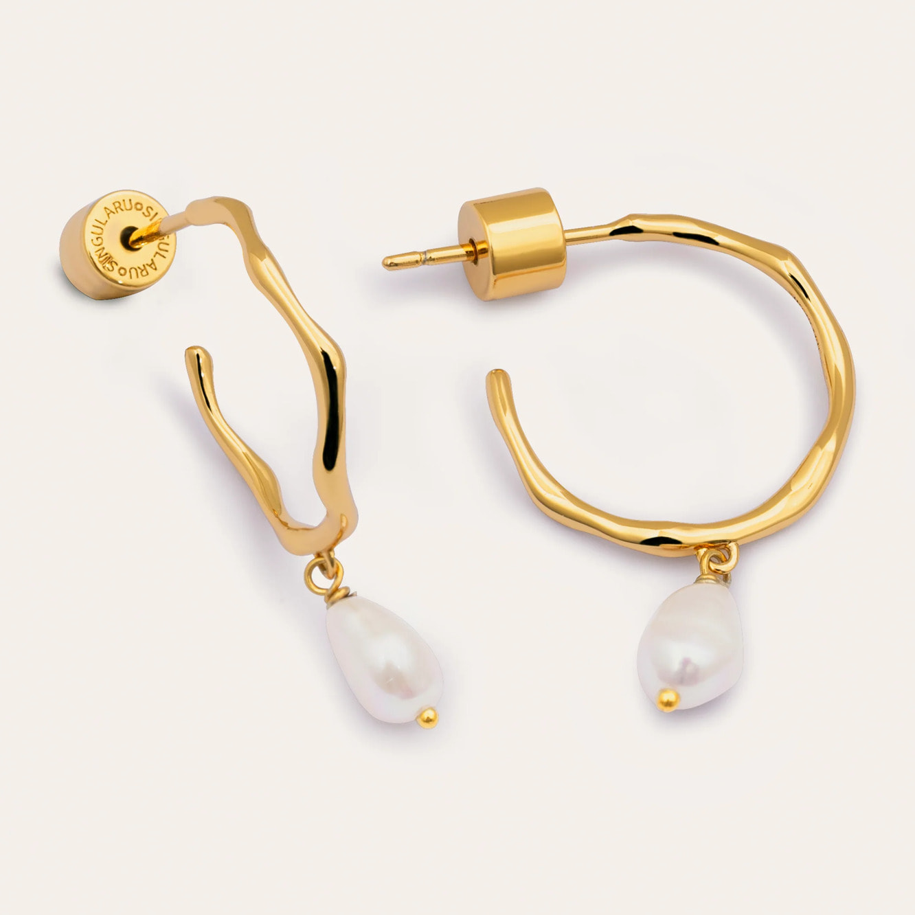 Orecchino Menorca Pearl Placcato Oro