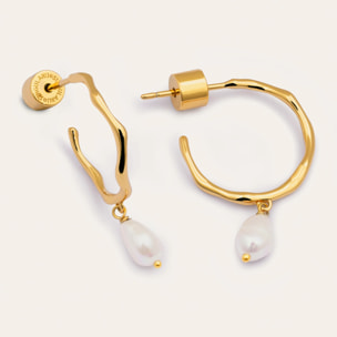 Orecchino Menorca Pearl Placcato Oro