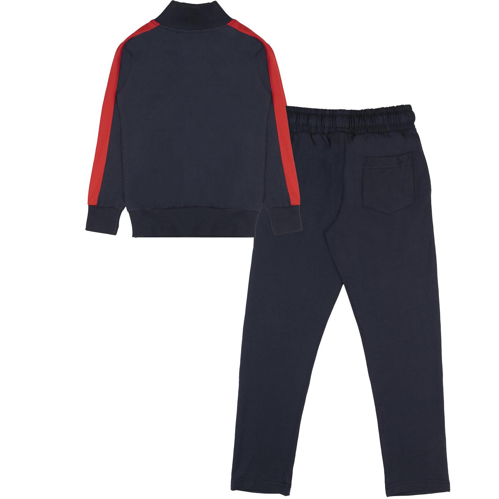 Chándal infantil Leone New Basic de algodón no perchado con capucha y cremallera