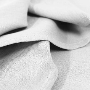 Serviette pur coton motif jacquard blanc Bastide neige