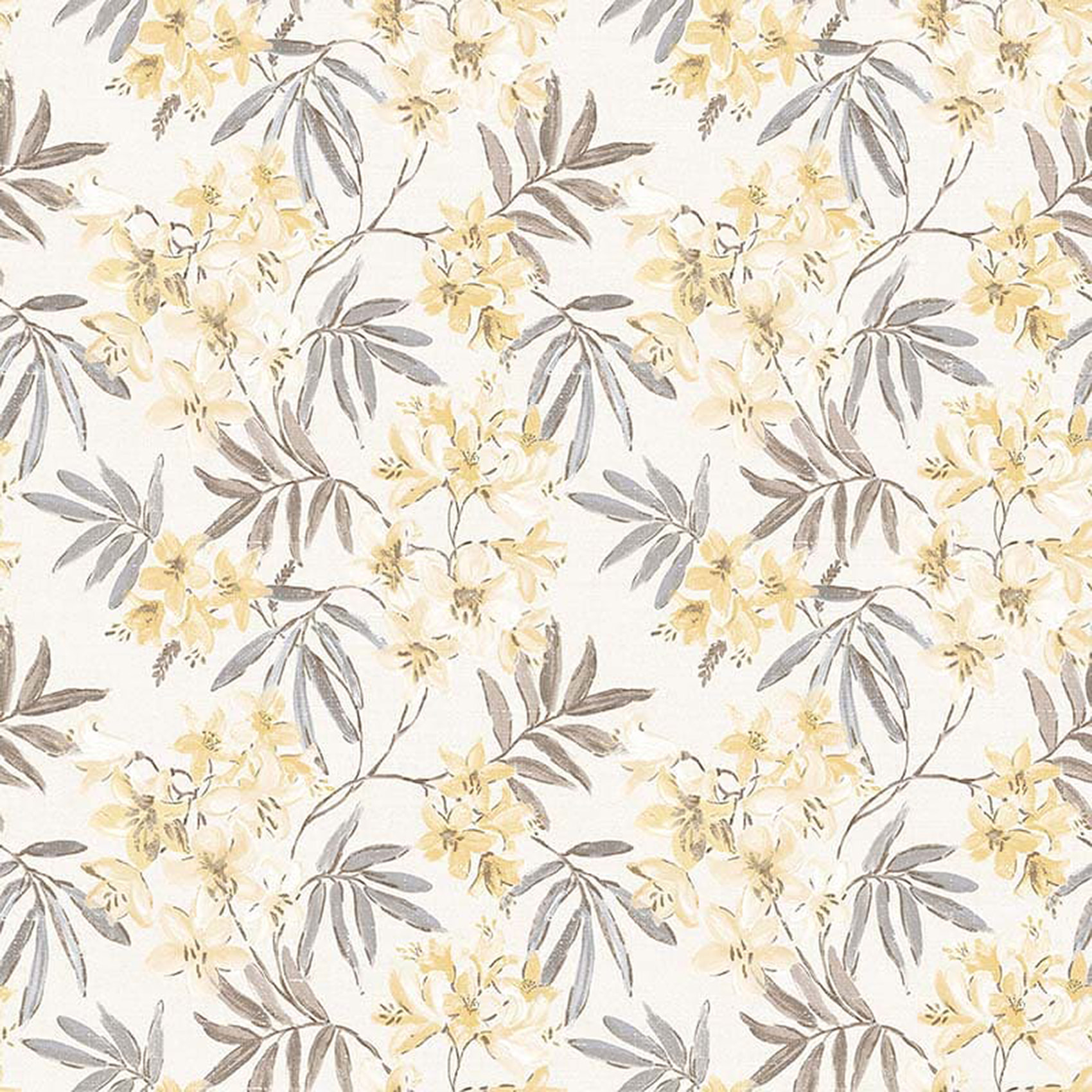 Papier peint LUTECE imprimé jasmin - Jaune