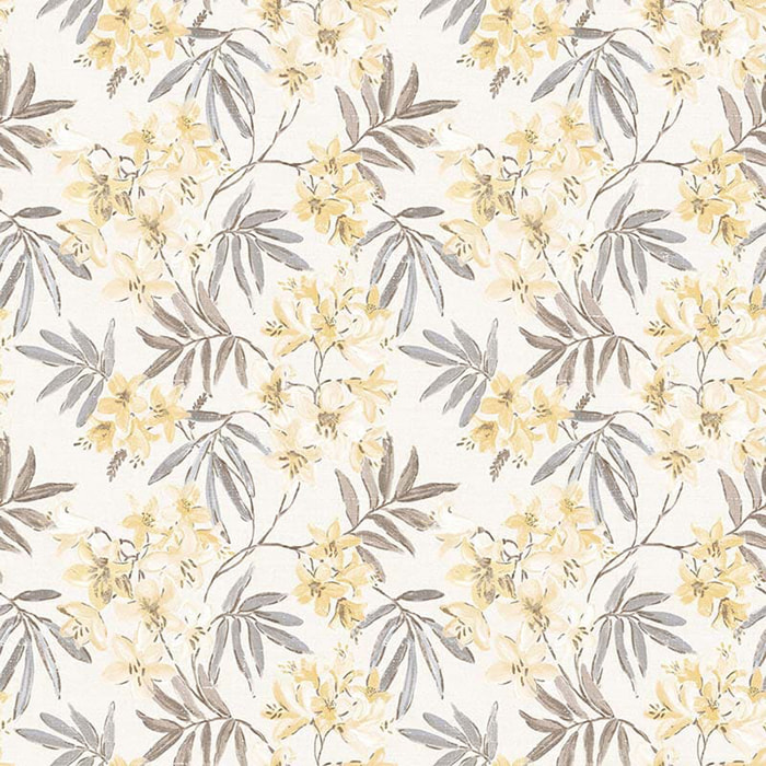 Papier peint LUTECE imprimé jasmin - Jaune