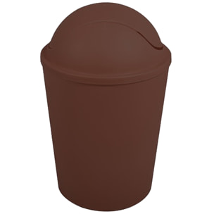 CUBO DE BASURA "AKO" 5,5L CON TAPA ABATIBLE CHOCOLATE