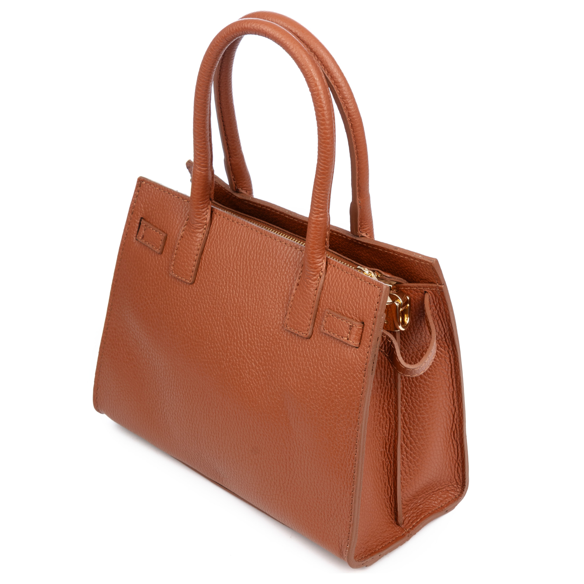 Banari borsa tote donna. Pelle autentica finitura Dollaro.