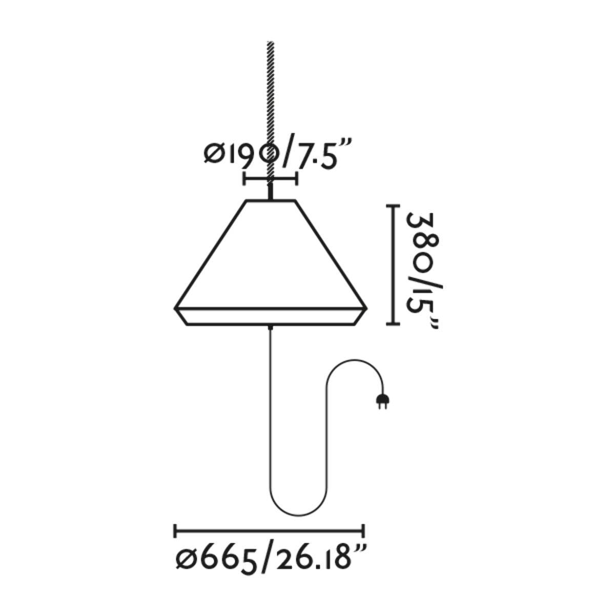 SAIGON OUT C70 Lampada portatile e sospensione grigia/beige hole cap