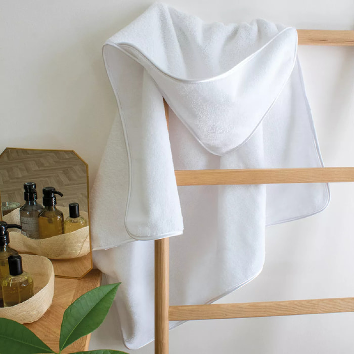 Cape de bain Teddy blanc