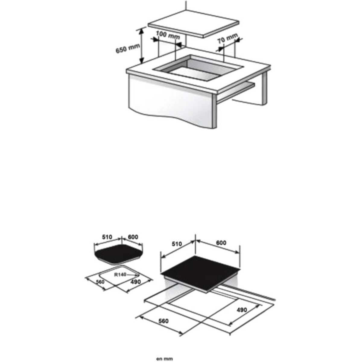 Plaque vitrocéramique SAUTER SPV264HB Horizone