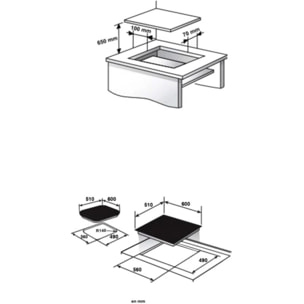 Plaque vitrocéramique SAUTER SPV264HB Horizone