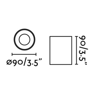 GOZ Plafón gris oscuro