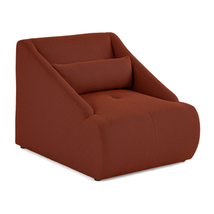 Onyx - fauteuil - en tissu mailles 3D - Terracotta