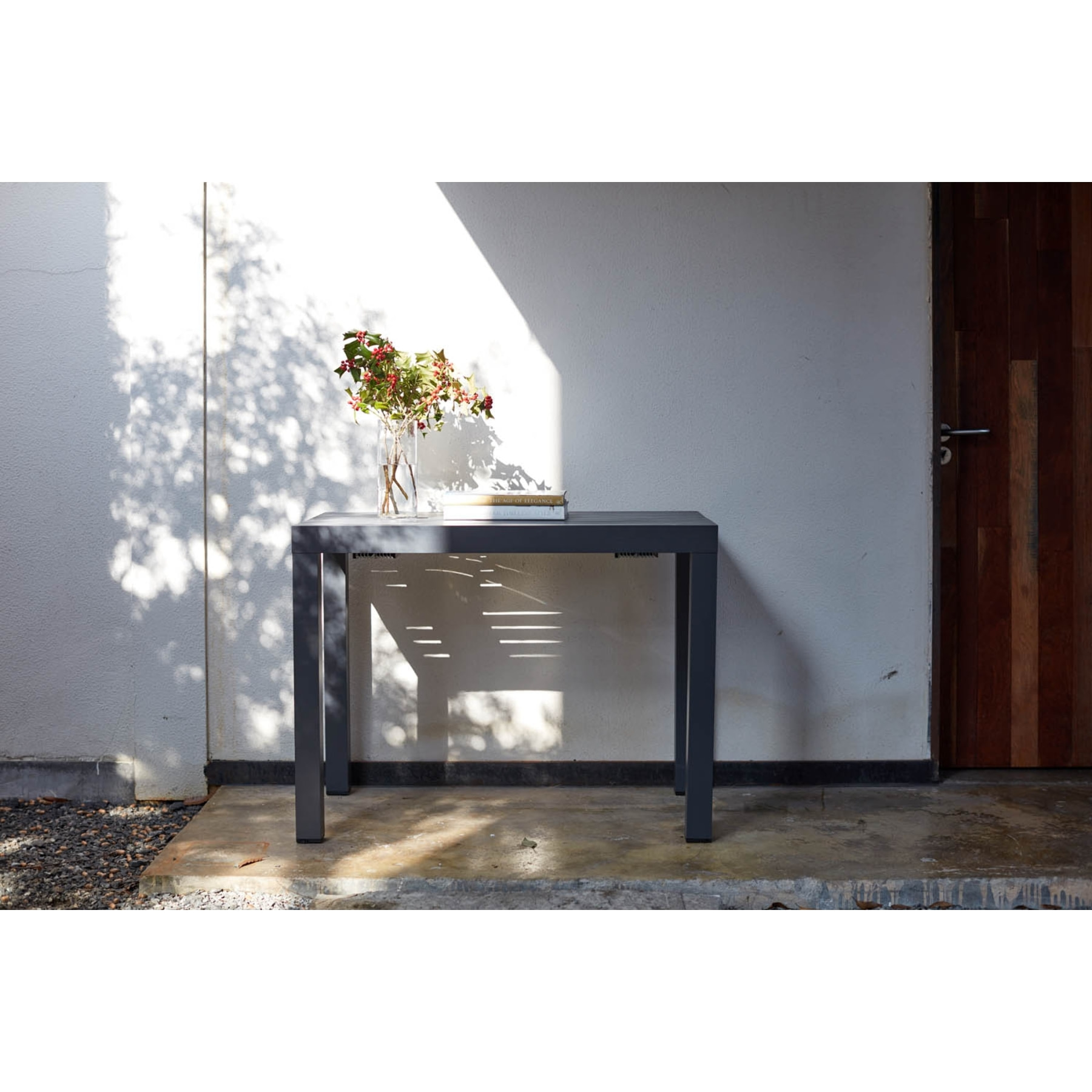 Console extensible aluminium 2-12pl + housse DANTE