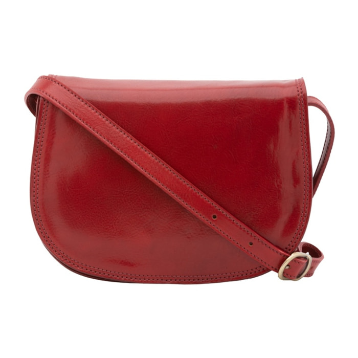 Borsa a tracolla da donna - Modello False - Vera pelle - 24.0 x 17.0 x 11.0 cm