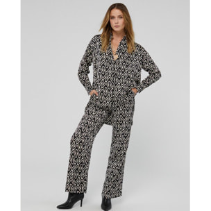 Maglietta lunga con logo