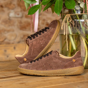Zapatos N5395 SILK SUEDE TAUPE /AMAZONAS color Taupe
