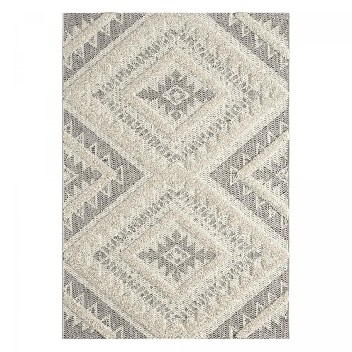 Tapis salon et chambre tissé motif ethnique NEJU