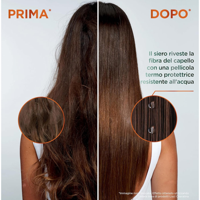 Shampoo Lisciante Fructis Lisci Cheratina per Capelli Crespi con Olio Argan Liscio Setoso Luminoso - Flacone da 200ml