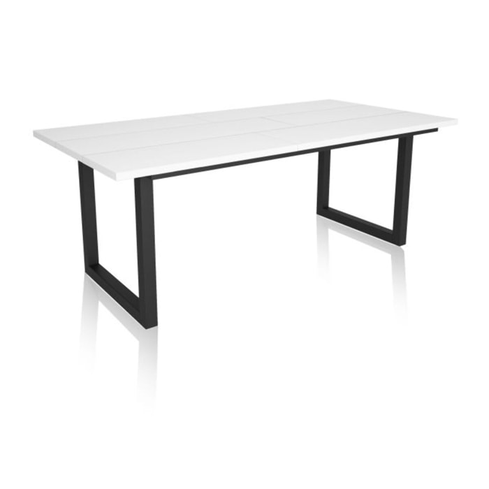 Mesa de comedor Altea 200 Blanco Negro