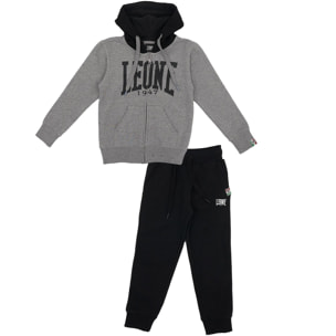 Chándal infantil con capucha, cremallera completa y gran logo Basic