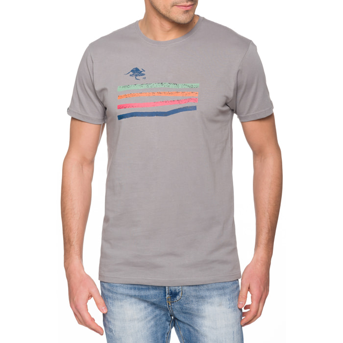 T-shirt in cotone 150 gr Hot Buttered Sumatras Colore Grigio Chiaro