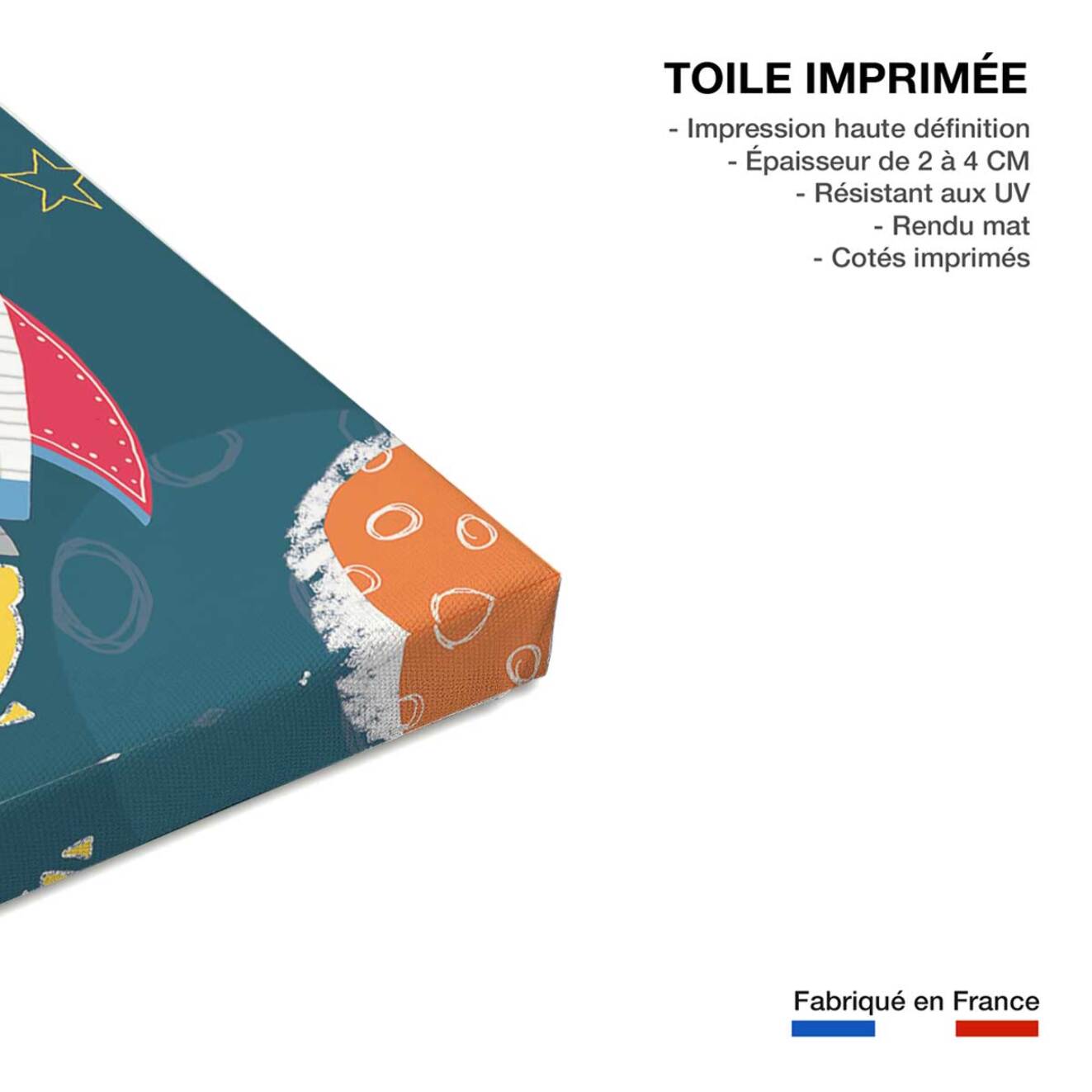 Tableau enfant happy cosmos Toile imprimée