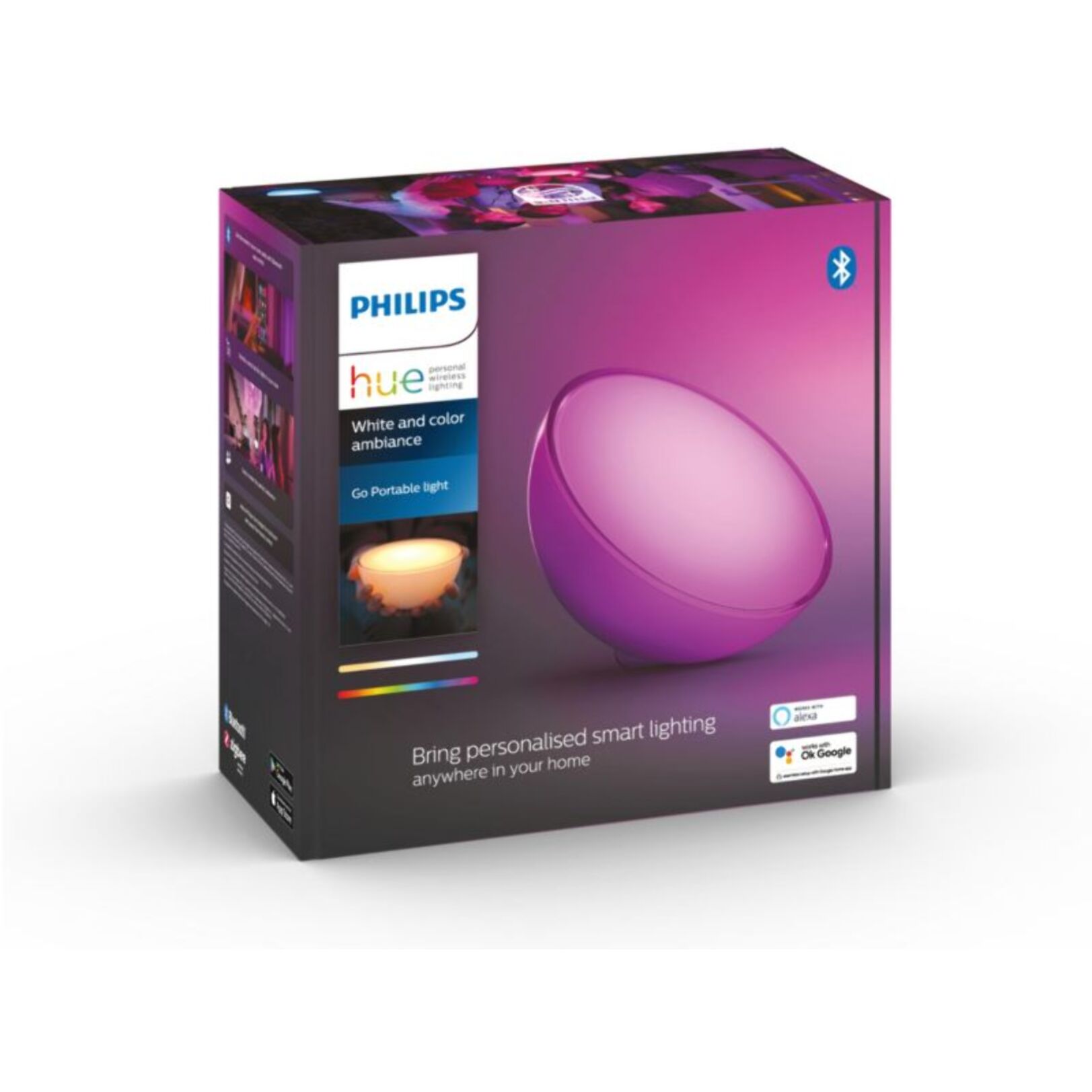 Lampe connectée PHILIPS HUE Go White&Color Ambiance