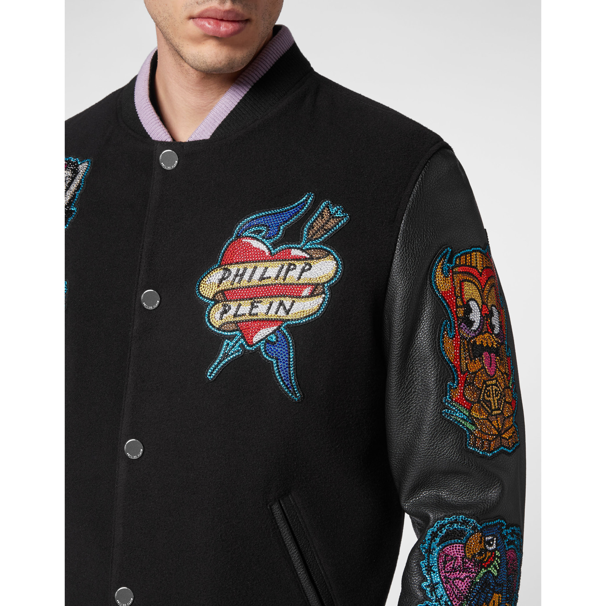 PHILIPP PLEIN Bomber in pelle HAWAII