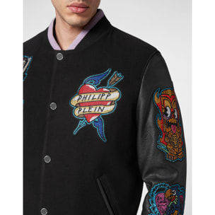 PHILIPP PLEIN Bomber in pelle HAWAII