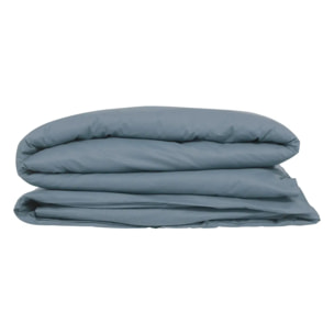 Housse de couette "Carina" coton 240x220cm bleu orage
