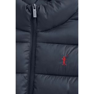 Giubbotto Salma Embroidery blu marino con logo Rigby Go