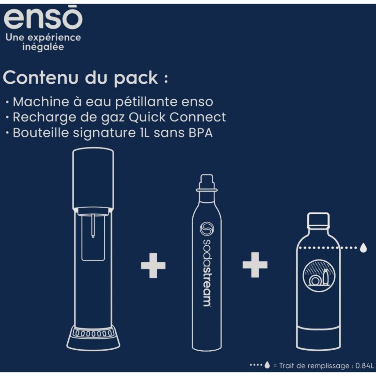 Machine à soda SODASTREAM ENSO noire