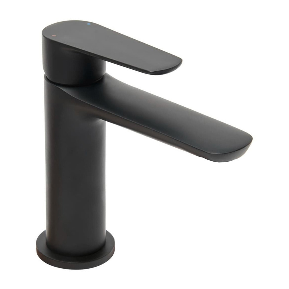 set mitigeur lavabo à levier sans tirette + mitigeur cuisine avec douchette extractible 2 jets, noir mat (SATBSD2OD271C)