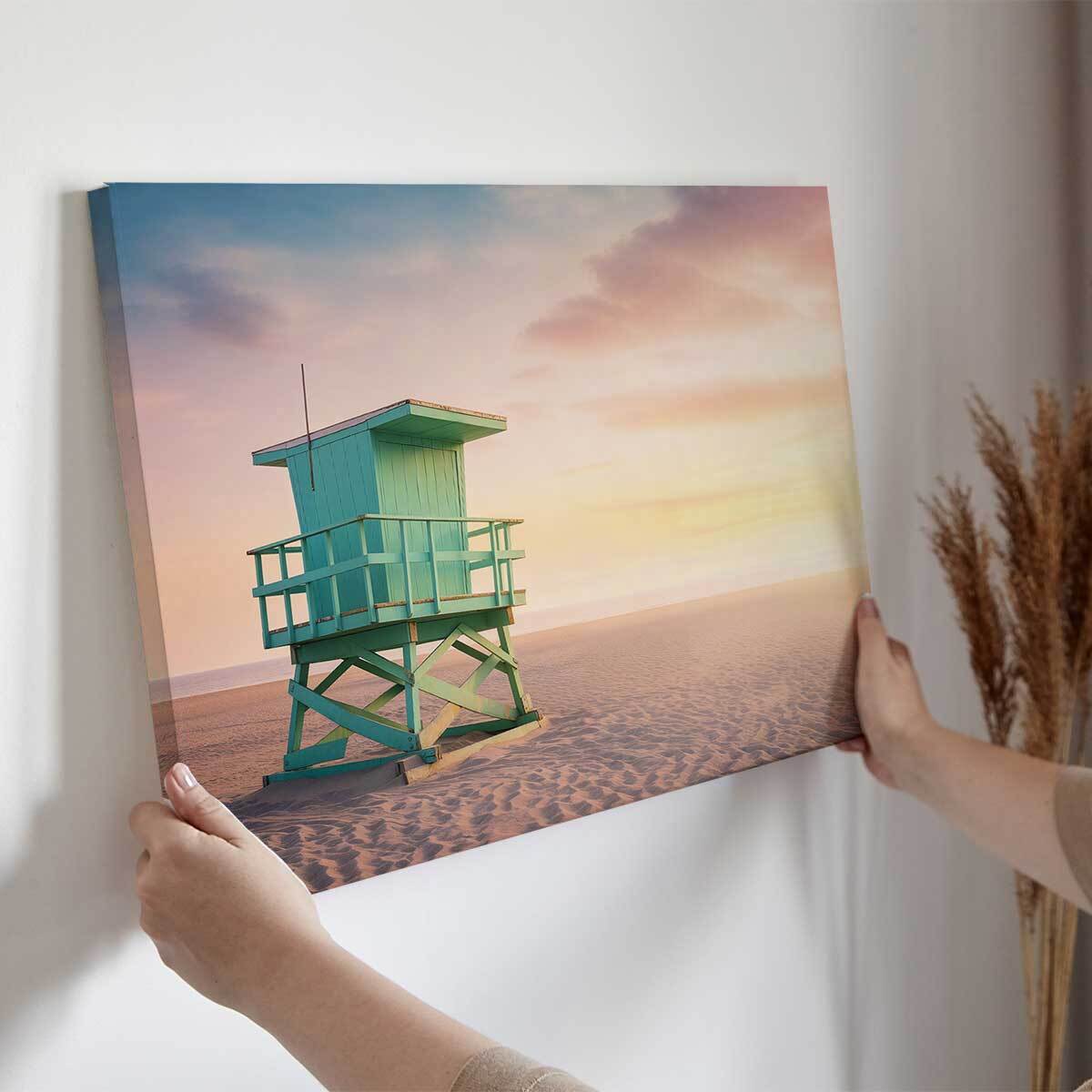 Tableau mer et plage Secours de Malibu Toile imprimée