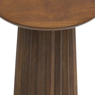 Table d'appoint Shelty ronde D.38cm marron