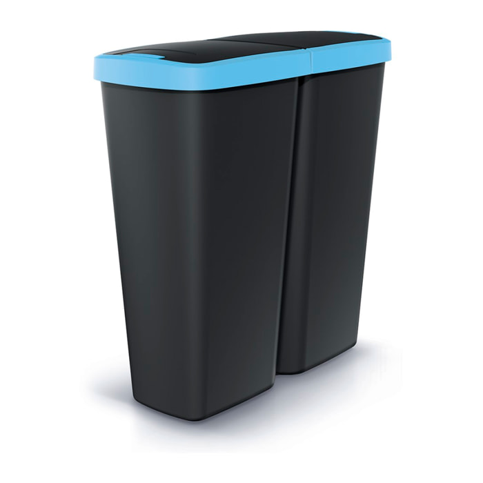 Papelera con 2 tapas independientes de 50l keden