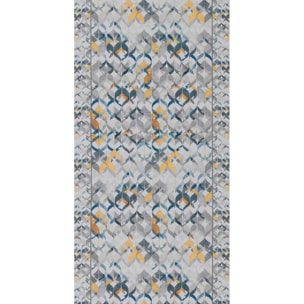 Passatoia tappeto cucina bagno ingresso multiuso, disegno geometrico stile retrò