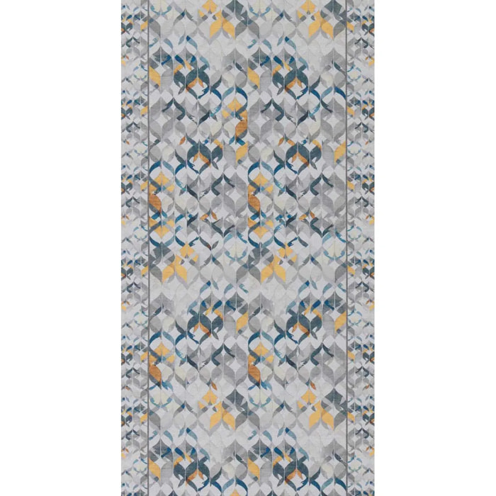 Passatoia tappeto cucina bagno ingresso multiuso, disegno geometrico stile retrò