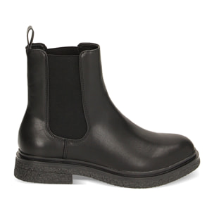 Botines Chelsea negros, tacón de 3 cm
