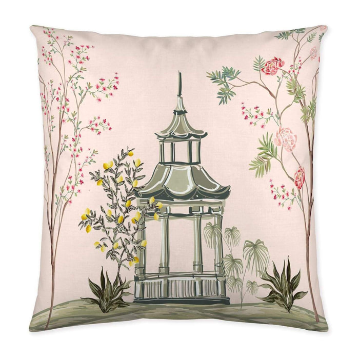 Funda de Cojín Estampado - Con Cremallera - Sin relleno - 100% Algodón - Chinesse