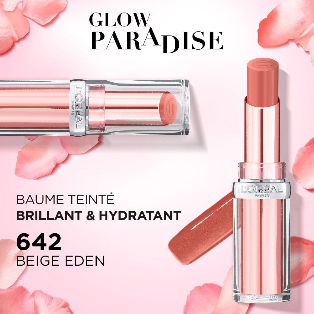 L'Oréal Paris Baume à Lèvres teinté Glow Paradise 642 Beige Eden