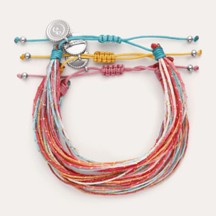 Pack 3 Pulseras Rainbow Spark Acero
