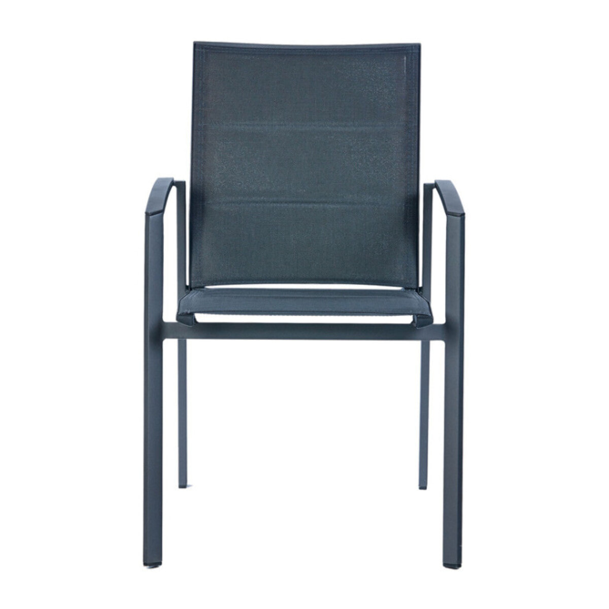 Ensemble table et chaises de jardin  - Chêne doré et Nuit Anthracite - JULINEA