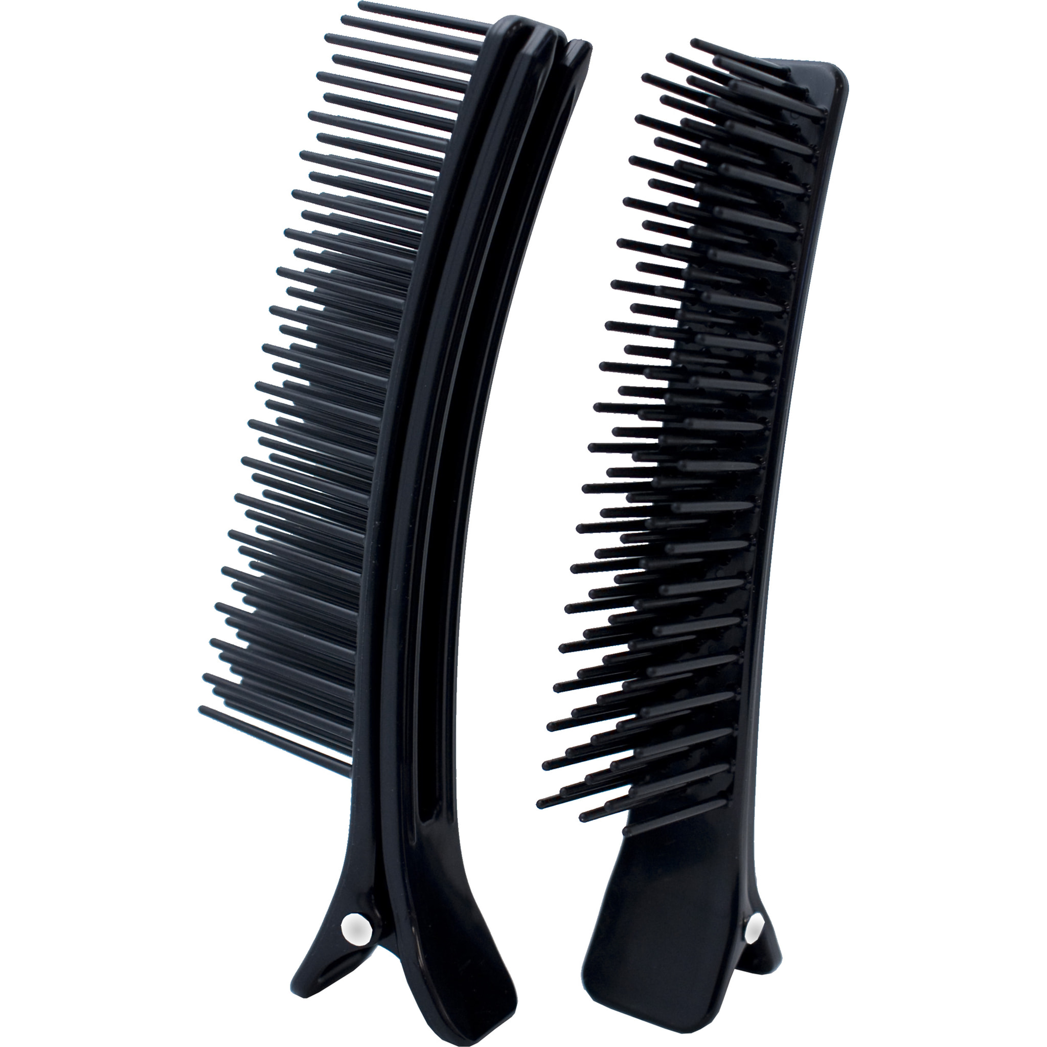 Set Di 2 Pinze Per Capelli Fashion Clips - Nero