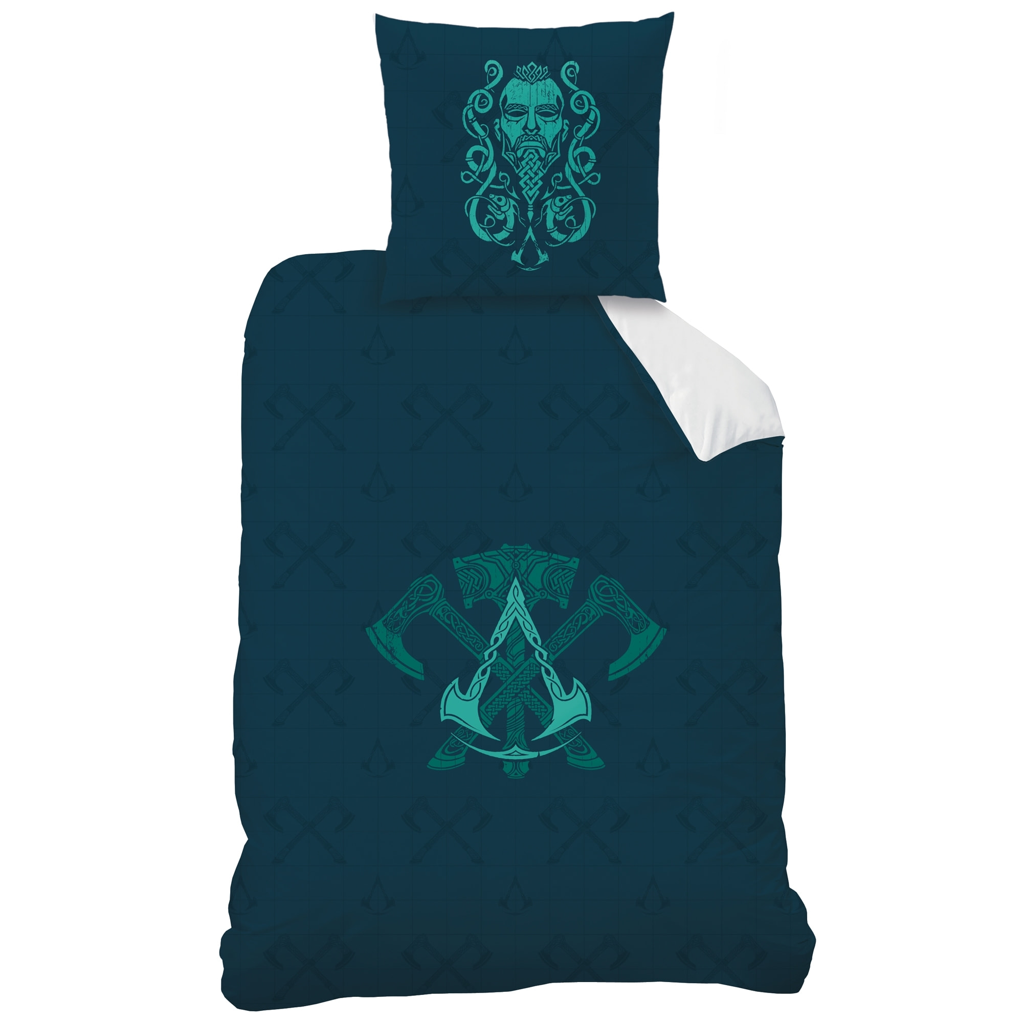 Parure de lit imprimée 100% coton, ASSASSIN'S CREED VALHALLA