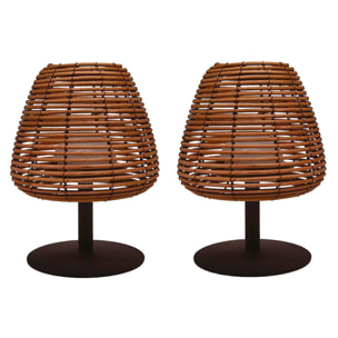 2 Lampe de table STANDY BOHEME H25CM